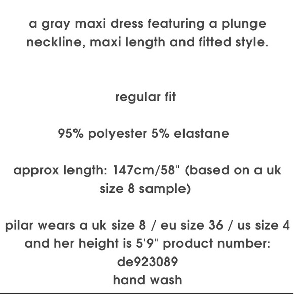 Missguided Lavender Plunge Maxi Dress Medium - Picture 5 of 6